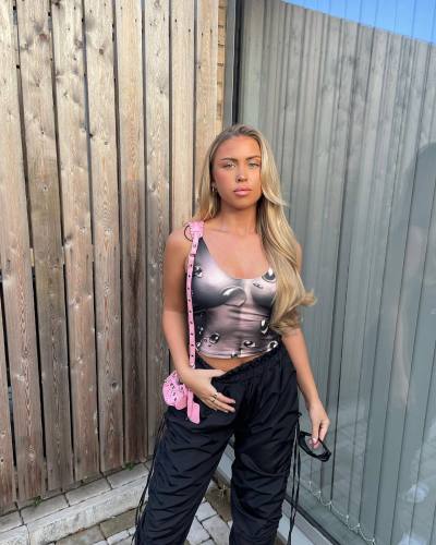 Sexy binding water drop print vest