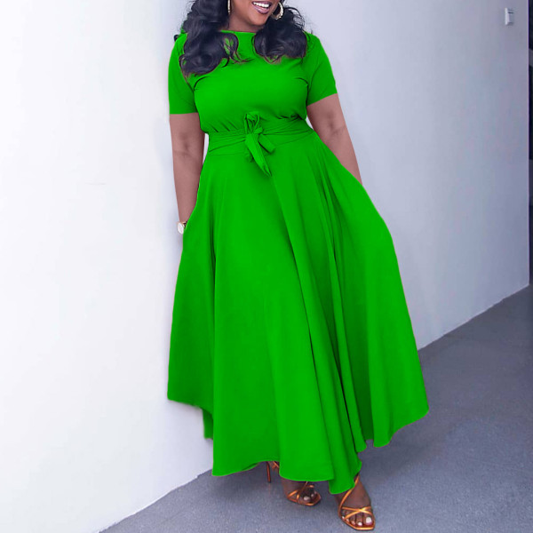 Fashion Style Strap Large Dress