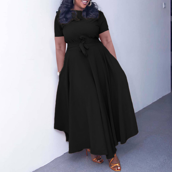 Fashion Style Strap Large Dress