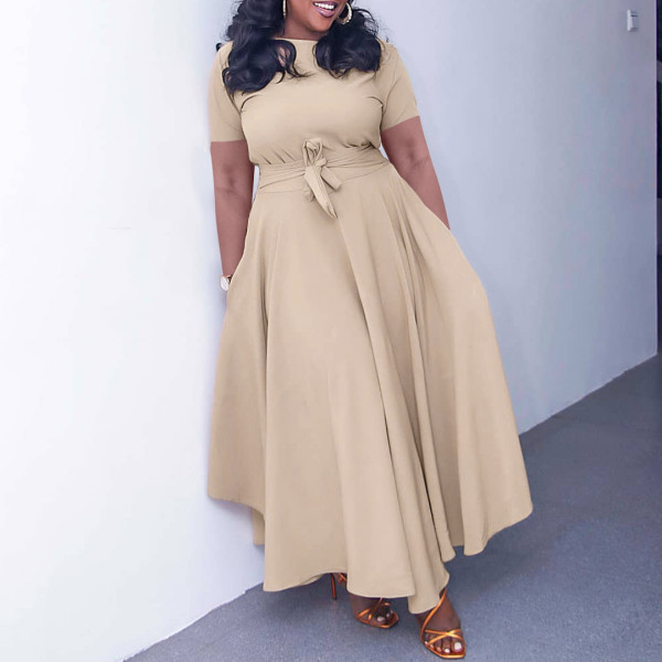 Fashion Style Strap Large Dress