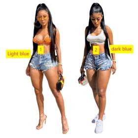 Fashion all-match slim slimming ladies denim shorts HSF2298