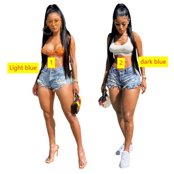 Fashion all-match slim slimming ladies denim shorts HSF2298