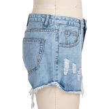 Fashion all-match slim slimming ladies denim shorts HSF2298