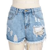 Fashion all-match slim slimming ladies denim shorts HSF2298