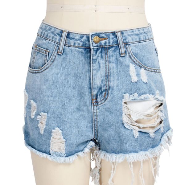 Fashion all-match slim slimming ladies denim shorts HSF2298