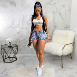 Fashion all-match slim slimming ladies denim shorts HSF2298