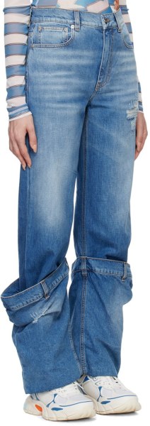 Featured embroidered jeans