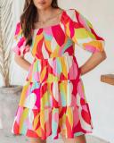 Loose short sleeve dress