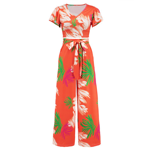 Slim casual style skirt pants two-piece set