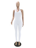 Women's sexy buttocks open back jumpsuit