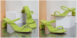 High-heeled sandals crystal heel wear oversized thong sandal sandals