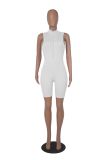 Fashion women's candy multicolor zippered jumpsuit