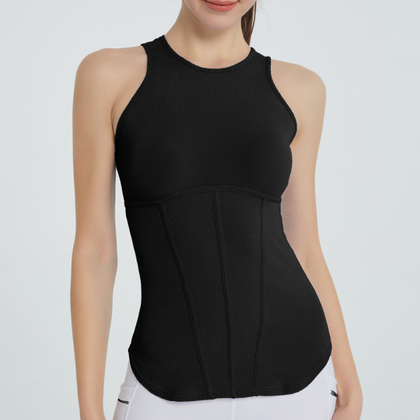Tight Sports Tank Top Breathable Yoga Shirt Lightweight Back Open Back Running Fitness Tank Top Quick Dry Yoga Top