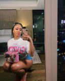 Anime cartoon graphic T-shirt Girl trend short sleeve