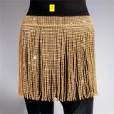 Sexy Flash Diamond Lace Panel Skirt