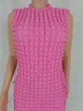 Women's Fashion Sexy Temperament Side Waist Lace Up and Lining Dress