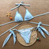 Split Swimwear Crystal Diamond Sexy Bikini