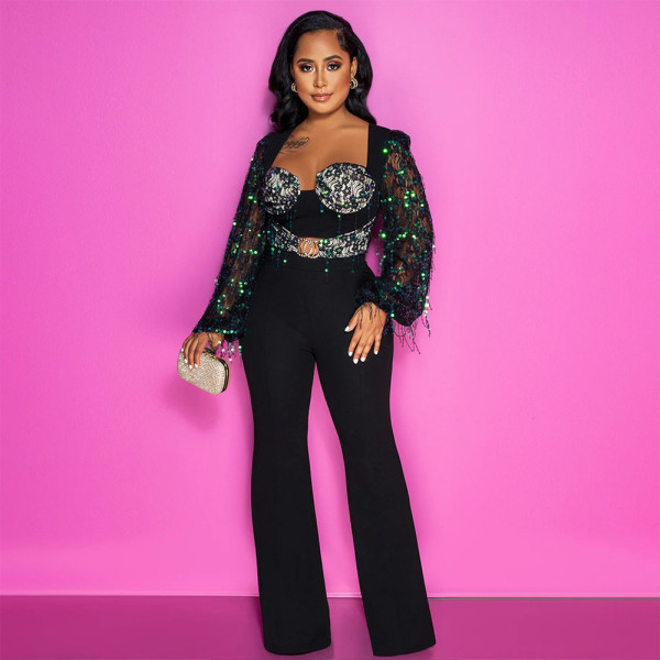 Sexy Jumpsuit Fashion Casual Loose Wide Leg Pants