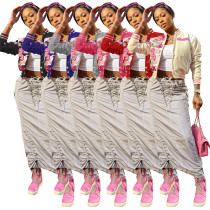 Fashion printed baseball jacket