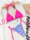 Bikini Women's Sexy Triangle Wrap Swimwear Split Swimwear