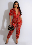 Fashion printed jumpsuit
