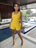 Fashion casual knitting small tassel two-piece set