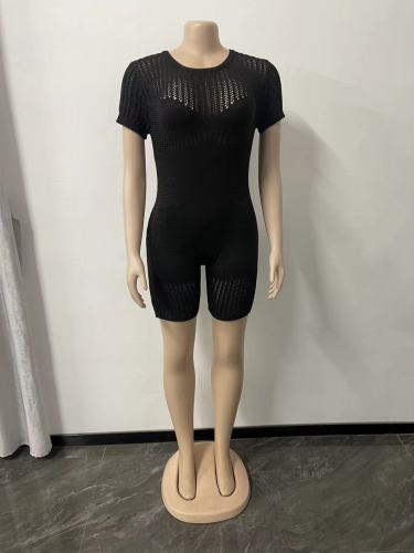 Women's wool knitted one-piece shorts