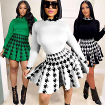 Fashion Style Positioning Print Swing Skirt Fashion Style Positioning Print Swing Skirt