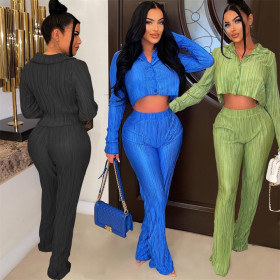 Sexy Women's Bright Face Collapsible Solid Shirt Collar Set