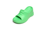 Matsuke Thick Sole Slotted Ribbon Elevated Fashion Brand Outerwear Mesh Red Poe Heel Solid Open Toe Sandals