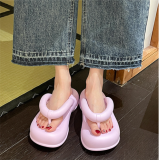 Solid color flip flop Fashion thick bottom anti-slip versatile beach flip flop