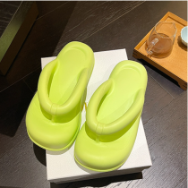 Solid color flip flop Fashion thick bottom anti-slip versatile beach flip flop
