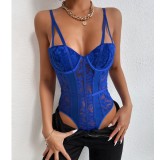 Sexy Lace Spliced Street Spicy Girls Style Bodysuit