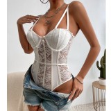 Sexy Lace Spliced Street Spicy Girls Style Bodysuit