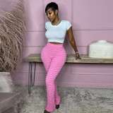 Sexy three-dimensional high elastic outerwear pants