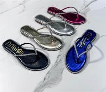 Flat slippers Large herringbone sandals