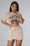 Fashion High Waist Workwear A-line Versatile Short Skirt Halfskirt