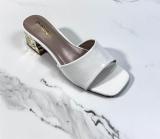 High heeled slippers, thick heeled oversized women's shoes