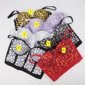 Nightclub bra, nail bead, suspender, outerwear top