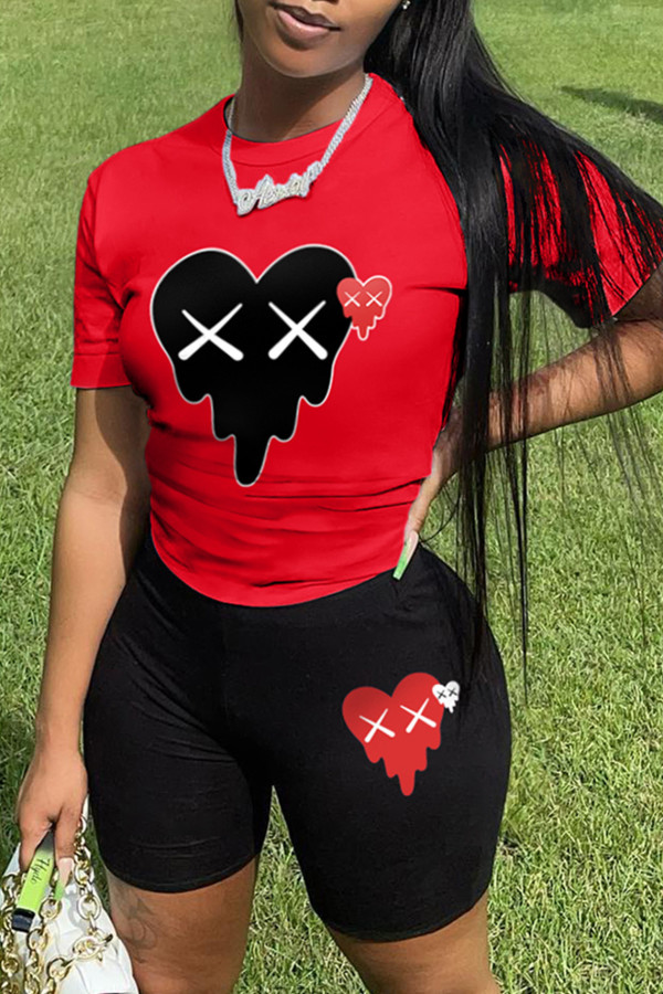 Personalized printing casual two-piece set