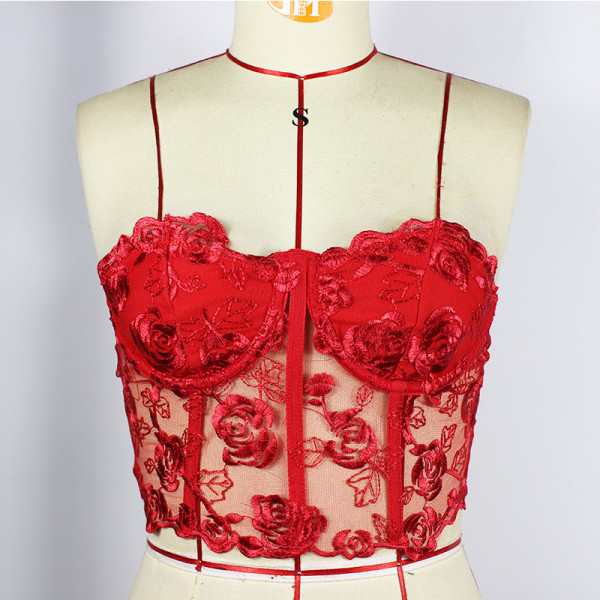 Lace steel band bra, slim fitting sexy underwear
