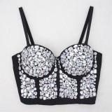 Nightclub bra, nail bead, suspender, outerwear top