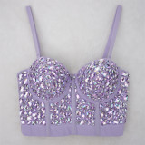 Nightclub bra, nail bead, suspender, outerwear top