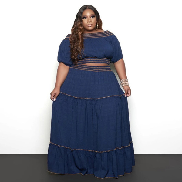Fashion Women's New Set Two Piece Half Skirt