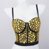 Nightclub bra, nail bead, suspender, outerwear top