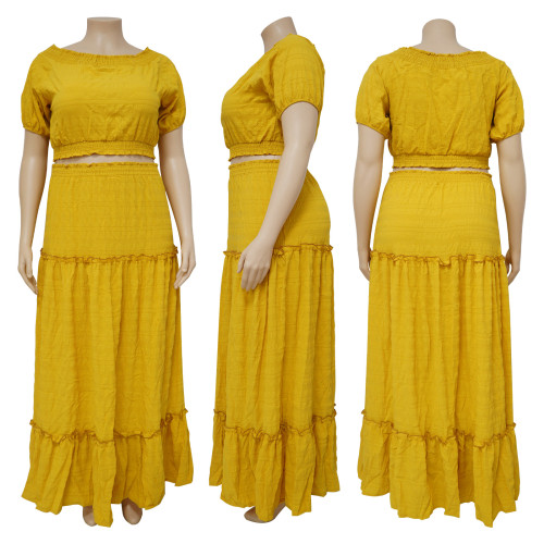 Fashion Women's New Set Two Piece Half Skirt