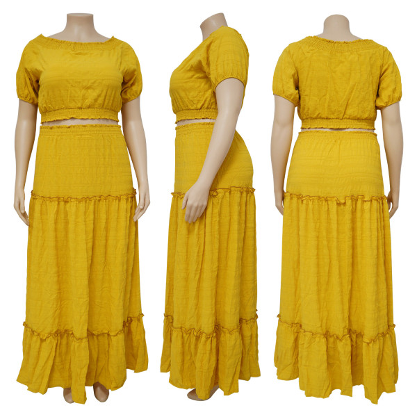 Fashion Women's New Set Two Piece Half Skirt