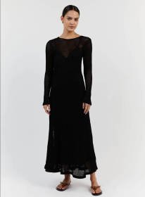 Beach Vacation Sexy Long Dress Knitted Hollow out Long Dress Cover Up
