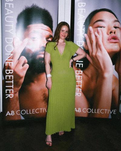 Knitted Dress Casual Waist Fold Collar V-Neck Pit Stripe Slim Knitted Long Dress