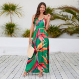 Sling Dress Beach Vacation Party Long Dress